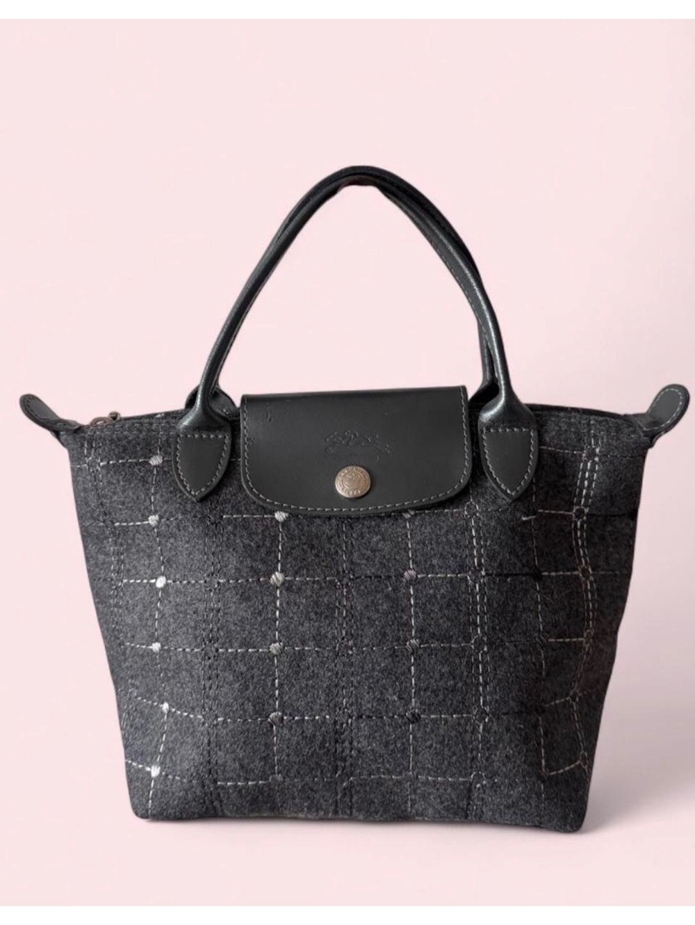 Longchamp gray handbag